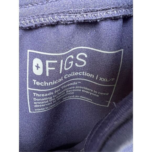 Figs Blue Scrub Pants Woman’s Size XXL/P Po#3752 - Picture 6 of 11